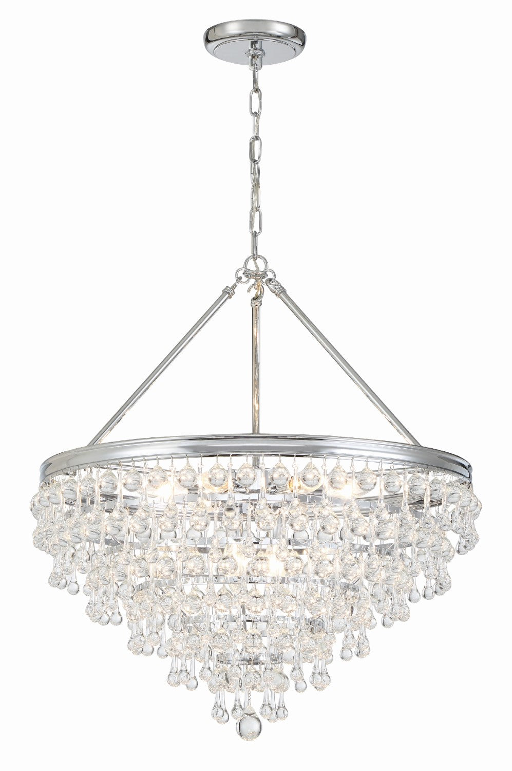 Crystorama 137 Calypso 8 Light Crystal Teardrop Chandelier - Parent