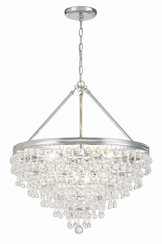 Crystorama 137 Calypso 8 Light Crystal Teardrop Chandelier - Parent
