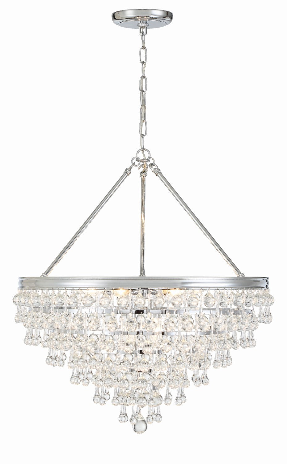 Crystorama 137 Calypso 8 Light Crystal Teardrop Chandelier - Parent