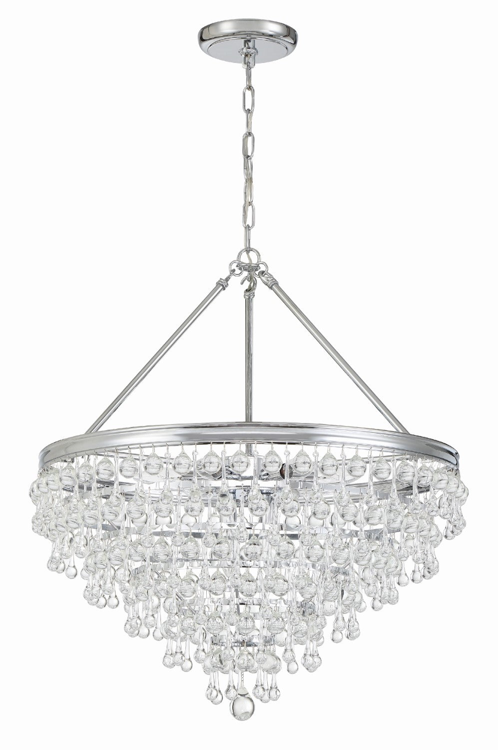 Crystorama 137 Calypso 8 Light Crystal Teardrop Chandelier - Parent