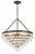 Crystorama 137 Calypso 8 Light Crystal Teardrop Chandelier