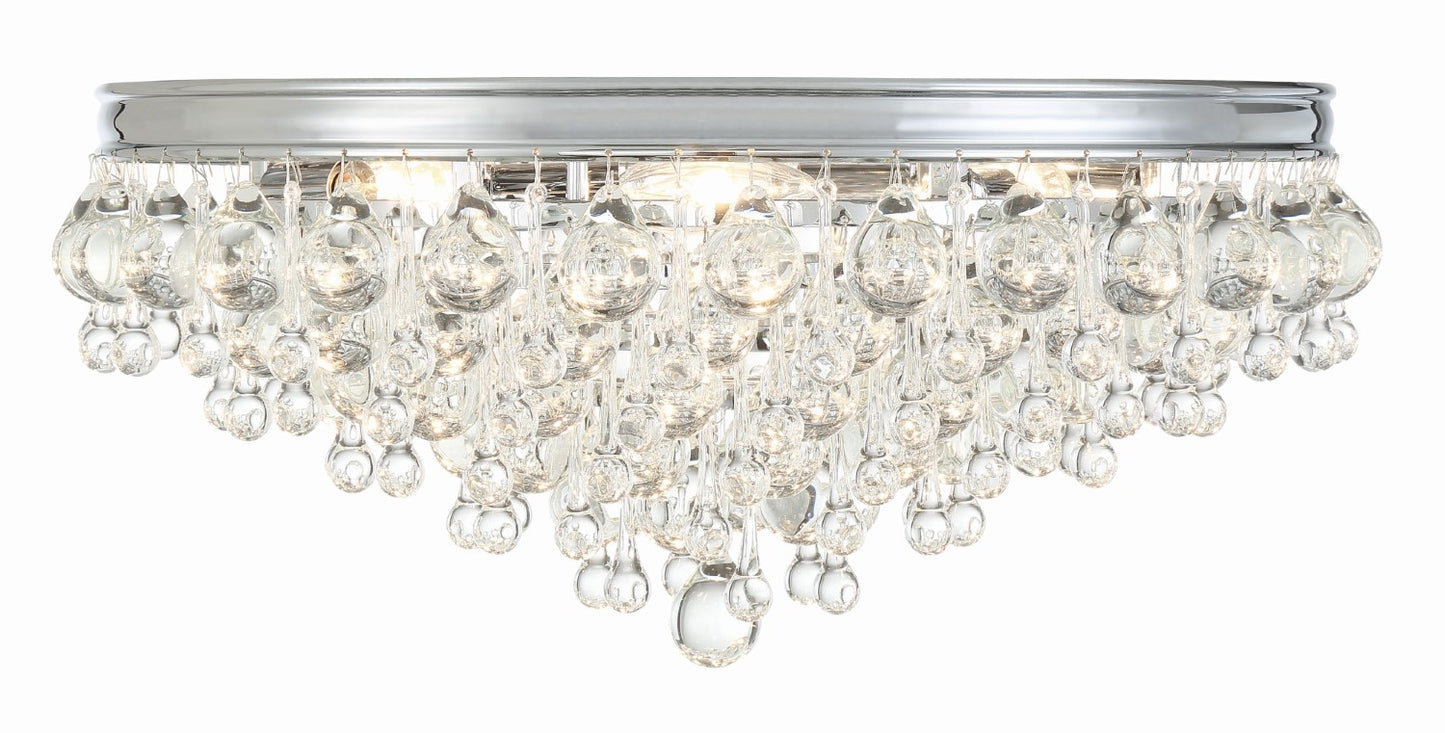 Crystorama 138 Calypso 6 Light Crystal Teardrop Ceiling Mount - Parent