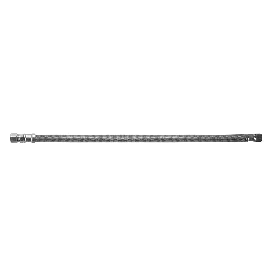 Jaclo 138-SS-CLR Jacloflex� Clear Stainless Steel Flexible Braided 3/8" O.D. X 1/2" Ips 36" Faucet Supply Line With Metal Nut