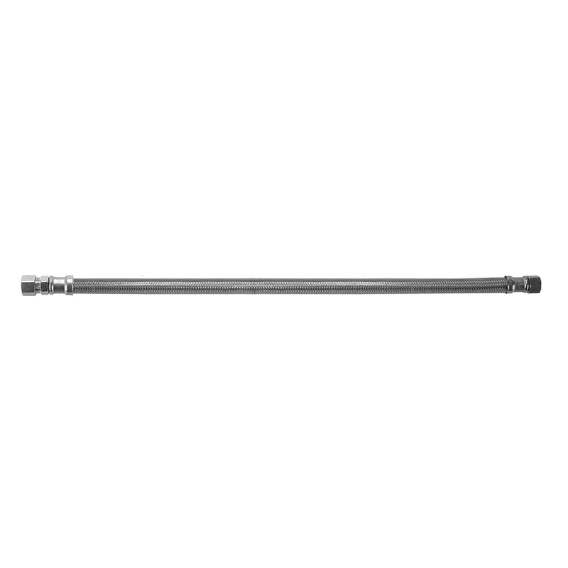 Jaclo 138-SS-CLR Jacloflex� Clear Stainless Steel Flexible Braided 3/8" O.D. X 1/2" Ips 36" Faucet Supply Line With Metal Nut