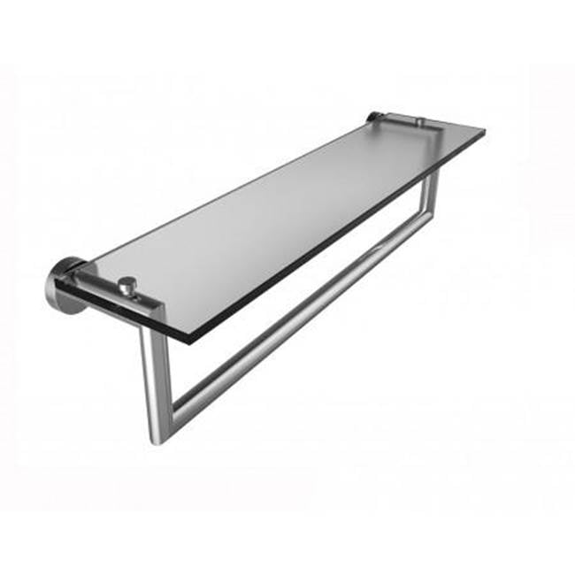 Kartners 144678 Oslo 24" Glass Shelf With Towel Rail - Parent