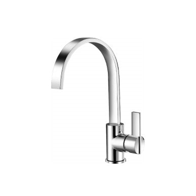 Flusso Serie 145 145.1500CP Single Hole Bathroom Faucet - With Swivel Spout - Chrome