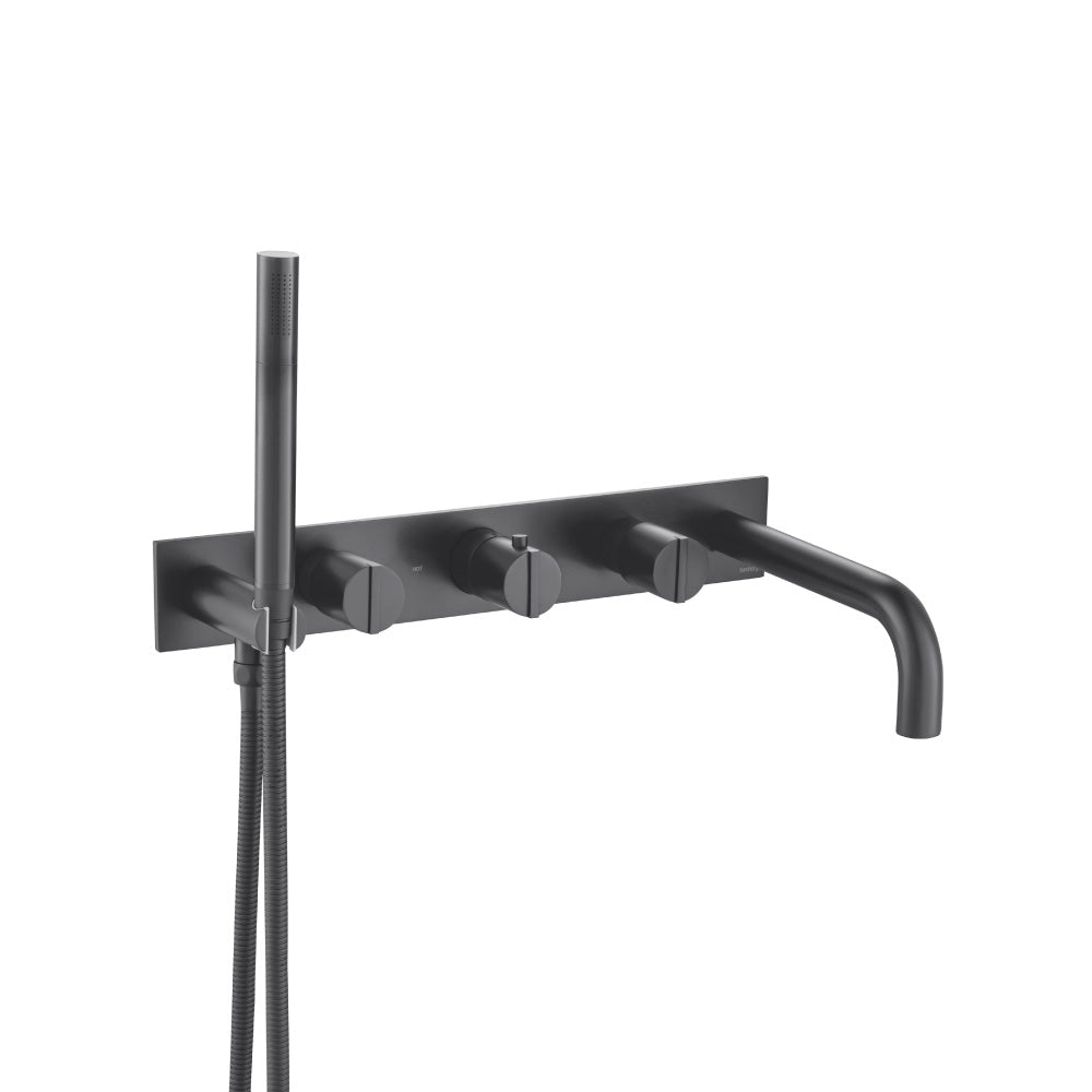 Flusso 145.2691 Wall Mount Tub Filler With Hand Shower