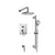 Flusso Serie 145 145.3350 Two Output Shower Set With Shower Head, Hand Held And Slide Bar - Parent