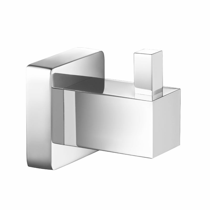 Flusso Serie 150 150.1001CP Brass Bathroom Towel / Robe Hook - Chrome