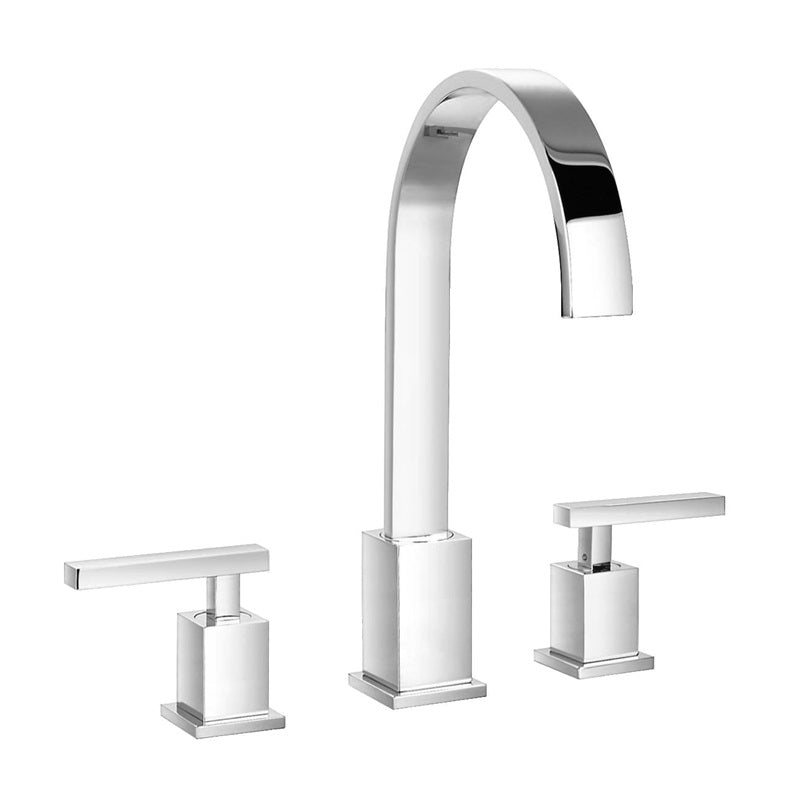 Flusso Serie 150 150.2410CP 3 Hole Deck Mount Roman Tub Faucet - Chrome