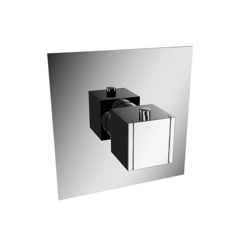 Flusso Serie 150 150.4201CP 3/4" Thermostatic Valve With Trim - Chrome