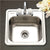 Houzer 1515-6BS-10 Hospitality 15 Inch Stainless Steel Topmount 2-Hole Bar and Prep Sink