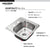 Houzer 1515-6BS-C Hospitality 15 Inch Stainless Steel Drop-In Topmount 2-Hole Bar and Prep Sink