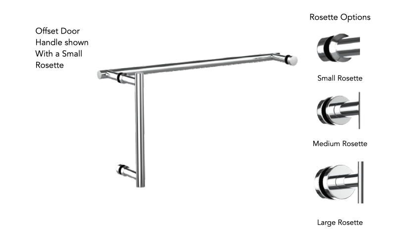 Neelnox MST-OSD12X18-SR Masterpiece 12X18 Shower Door Handle Small Rosette - Parent