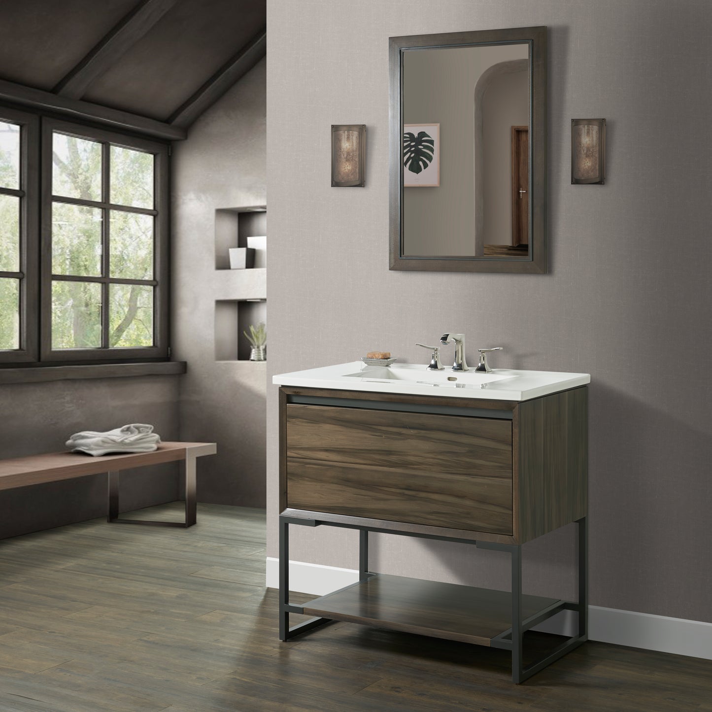 Fairmont 1545-V36 M4 36" Freestanding Vanity Smoke