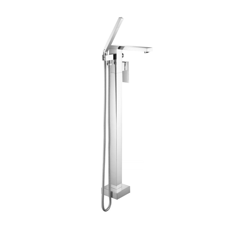 Flusso Serie 160 160.1168 Freestanding Floor Mount Bathtub / Tub Filler With Hand Shower