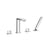 Flusso Serie 160 160.2400 4 Hole Deck Mounted Roman Tub Faucet With Hand Shower - Parent