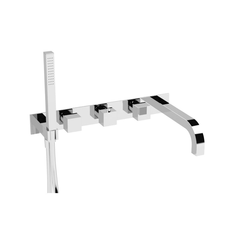 Flusso Serie 160 160.2691 Wall Mount Tub Filler With Hand Shower