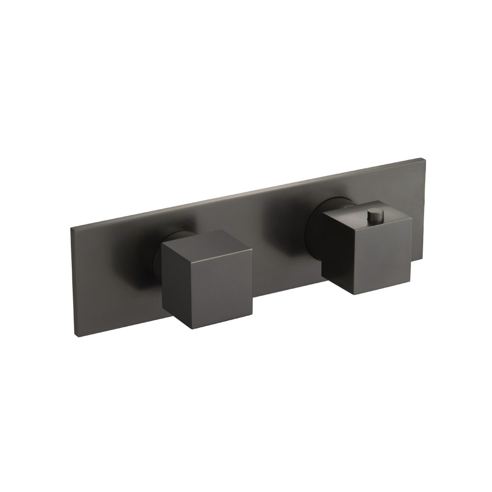 Flusso Serie 160 160.2717 3/4" Horizontal Thermostatic Shower Valve & Trim - 2 Output
