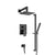 Flusso Serie 160 160.3350 Two Output Shower Set With Shower Head, Hand Held And Slide Bar