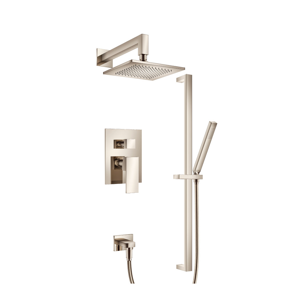 Flusso Serie 160 160.3350 Two Output Shower Set With Shower Head, Hand Held And Slide Bar