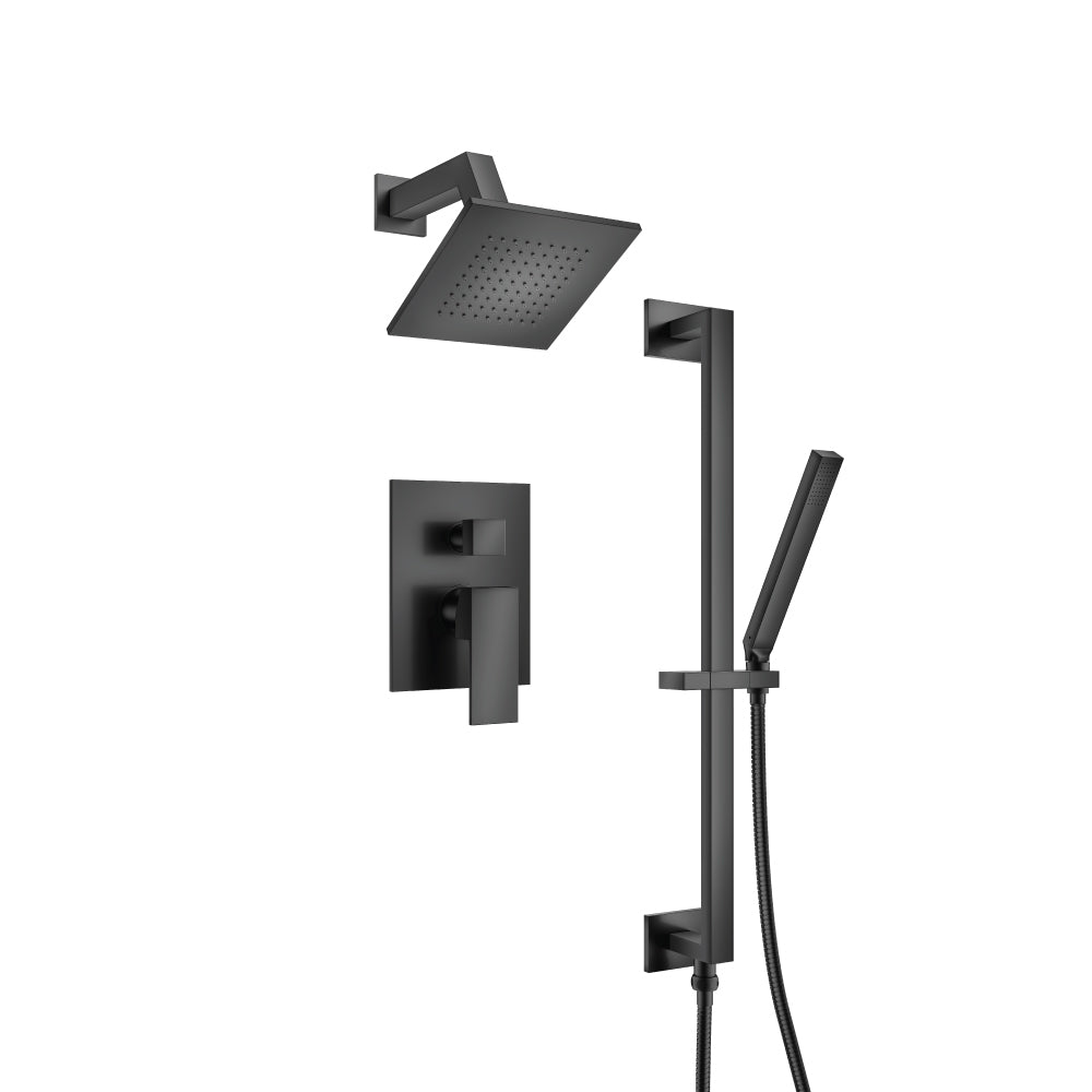 Flusso Serie 160 160.3400 Two Output Shower Set With Shower Head, Hand Held And Slide Bar