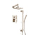 Flusso Serie 160 160.3450 Two Output Shower Set With Shower Head, Hand Held And Slide Bar