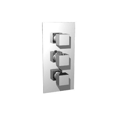Flusso Serie 160 160.4401 3/4" Thermostatic Valve and Trim - 2 Outputs