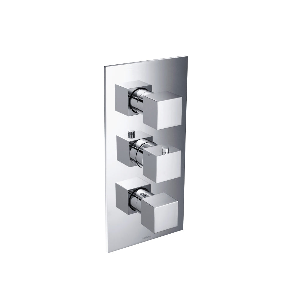 Flusso Serie 160 160.4801 3/4" Thermostatic Valve & Trim - 4 Output