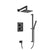 Flusso Serie 160 160.7100 Two Output Shower Set With Shower Head, Hand Held And Slide Bar
