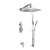 Flusso Serie 160 160.7300 Two Output Shower Set With Shower Head, Hand Held And Slide Bar