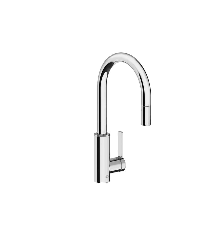 Franz Viegener FV412.01/K5 Single Handle Deck Mount Kitchen Mixer With Pullout Sprayer. Flexible Hose Included. - Parent