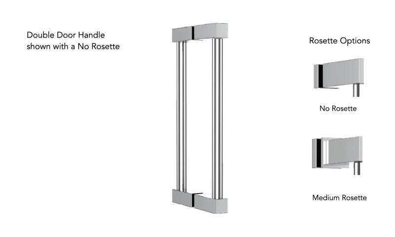 Neelnox ART-DSD18-NR Arte 18 Shower Door Handle No Rosette - Parent