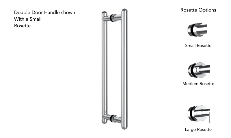 Neelnox AIR-DSD24-SR Aire 24 Double Door Handle Small Rosette - Parent