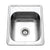 Houzer 1722-7BS-1 Hospitality 17 Inch Stainless Steel Drop-In Topmount 3-Hole Large Bar and Prep Sink
