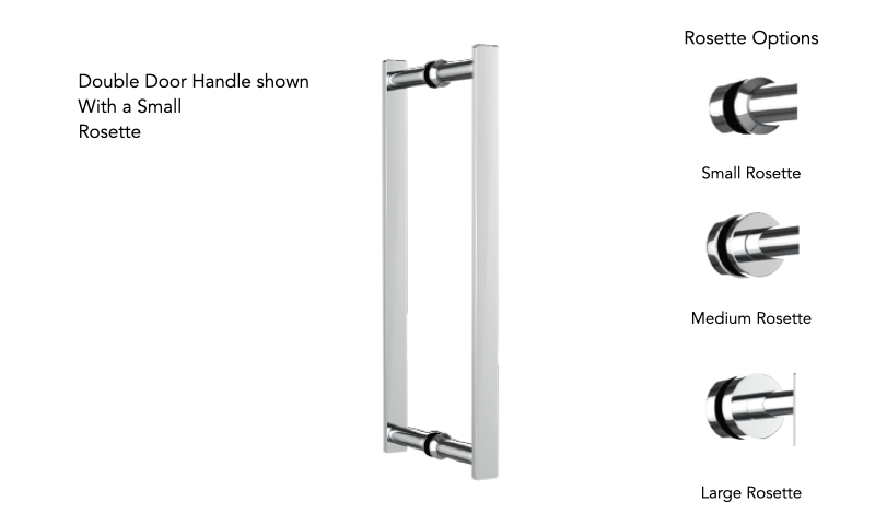 Neelnox FRS-DSD8-LR Forest 8 Shower Door Handle Large Rosette - Parent