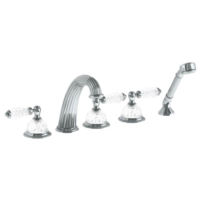 Watermark 180-8.1-AA Venetian Deck Mount 5 Hole Tub Set
