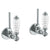 Watermark 180-MAS2-AA Venetian Lavatory Angle Stop Kit -1/2" IPS X 3/8" Od Compression