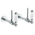 Watermark 180-MAS3-BB Venetian Lavatory Angle Stop Kit -1/2" Sweat X 3/8" Od Compression
