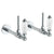 Watermark 180-MAS3-BB Venetian Lavatory Angle Stop Kit -1/2" Sweat X 3/8" Od Compression - Parent