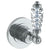 Watermark 180-T15-BB Venetian Wall Mounted Mini Thermostatic Shower Trim 3-1/2" Diameter