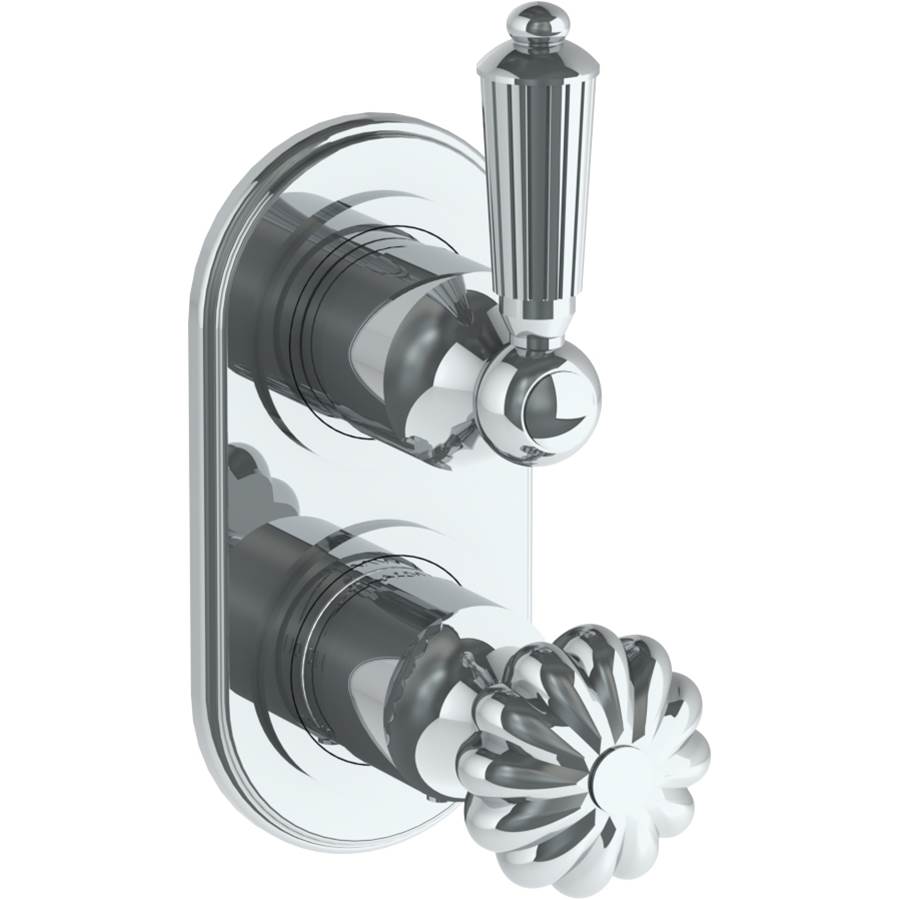 Watermark 180-T25-U Venetian Wall Mounted Mini Thermostatic Shower Trim With Built-In Control 3-1/2