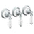 Watermark 180-WTR3-BB Venetian Wall Mounted 3-Valve Shower Trim