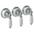 Watermark 180-WTR3-DD Venetian Wall Mounted 3-Valve Shower Trim
