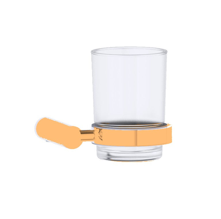 Kartners 180660 Copenhagen Bathroom Tumbler Cup & Toothbrush Holder Wall Mount