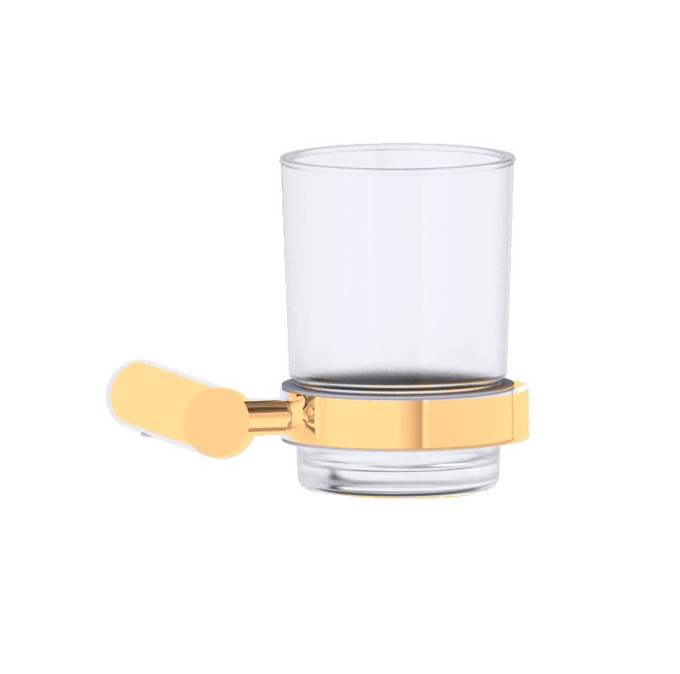 Kartners 180660 Copenhagen Bathroom Tumbler Cup & Toothbrush Holder Wall Mount