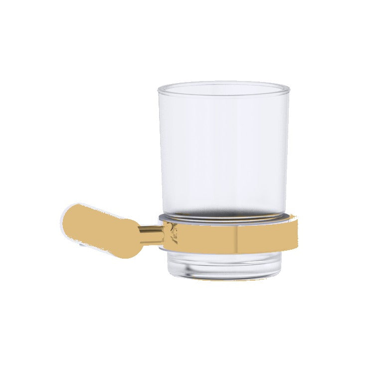 Kartners 180660 Copenhagen Bathroom Tumbler Cup & Toothbrush Holder Wall Mount