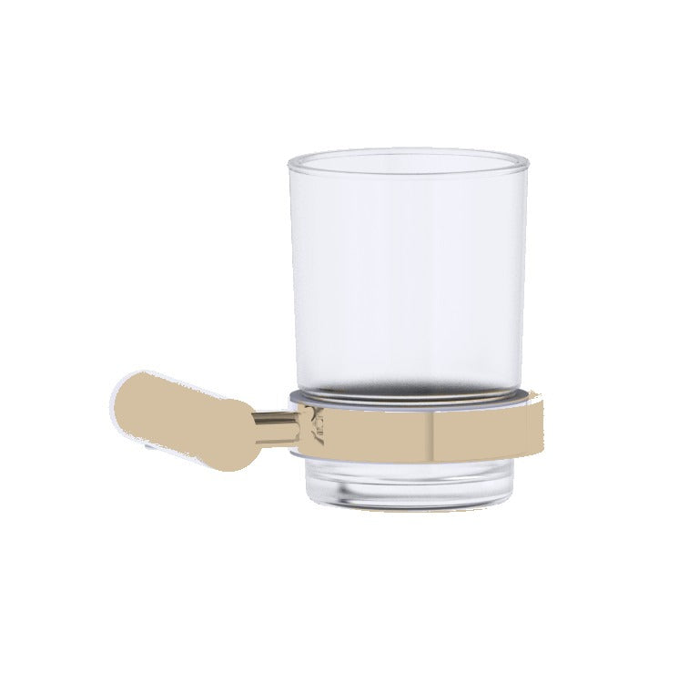 Kartners 180660 Copenhagen Bathroom Tumbler Cup & Toothbrush Holder Wall Mount