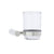 Kartners 180660 Copenhagen Bathroom Tumbler Cup & Toothbrush Holder Wall Mount