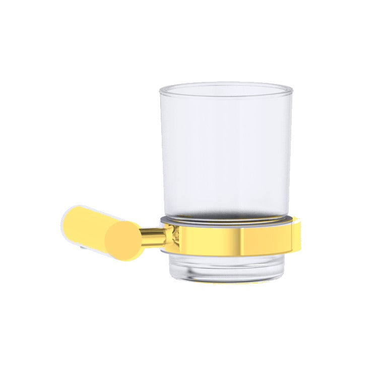 Kartners 180660 Copenhagen Bathroom Tumbler Cup & Toothbrush Holder Wall Mount